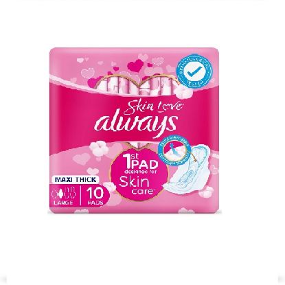 Picture of Always Cottony Soft Maxi Thick Large Wings 10's