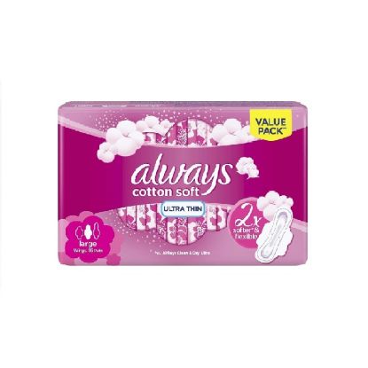 Picture of Always Cottony Soft Ulitrea Thin Large Wings 16's