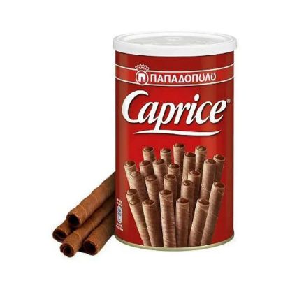Picture of Papadopoulos Caprice Delicious Wafer Rolls With Hazelnut & Cocoa Cream 250gm