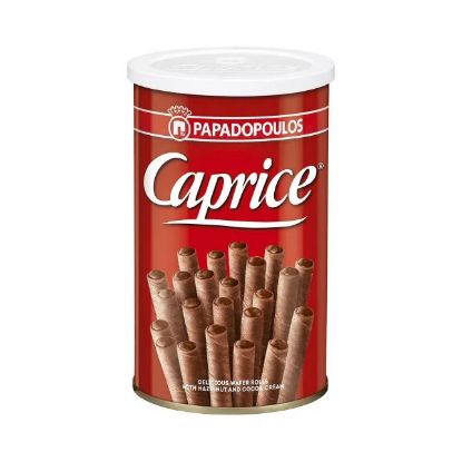 Picture of Papadopoulos Caprice Delicious Wafer Rolls With Hazelnut & Cocoa Cream 400gm