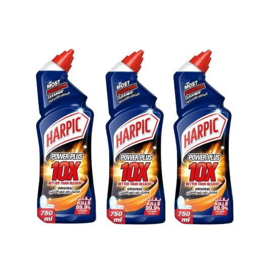 Picture of Harpic Toilet Cleaner Liquid Power Plus 3x750ml