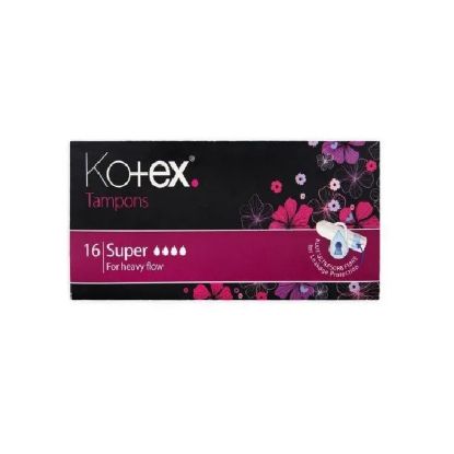 Picture of Kotex Silky Cover, Size Super, 16 Tampons