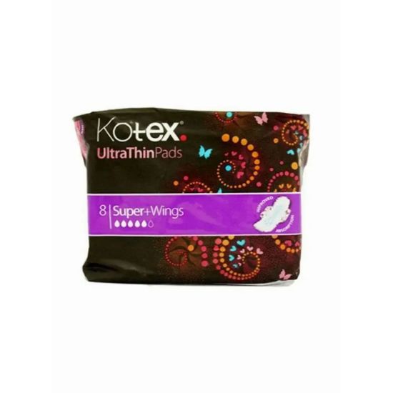 Picture of Kotex Ultra Thin Pads, Super Size Sanitary Pads with Wings, 8 Sanitary Pads