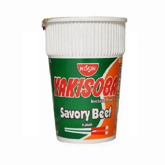 Picture of Nissin Yakisoba Cup Noodles Savory Beef Flavor 77gm
