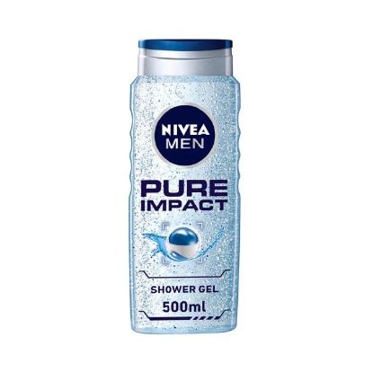 Picture of Nivea Men Pure Impact Shower Gel Body,Face & Hair Freshners 500ml