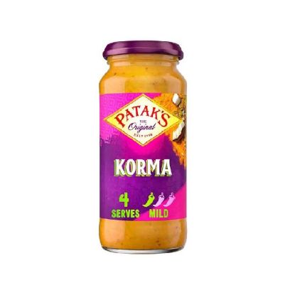 Picture of Patak's The Original Korma Sauce Mild Spicy Gluten Free Serves 4 450gm