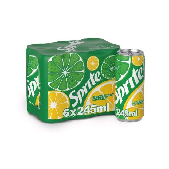 Picture of Sprite Lemon Lime Soda Can 6x245ml