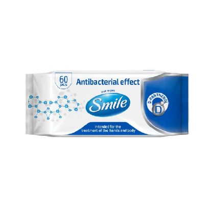 Picture of Smile Wipes Antibacterial 60's