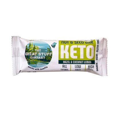 Picture of The Great Stuff Company Keto Nut & Seed Bar Hazel & Coconut Lemon 40gm