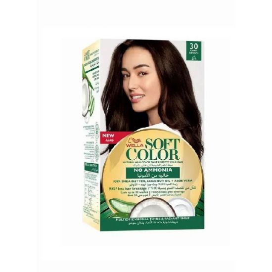Picture of Wella Soft Color Natural Hair Color 30 Dark Brown Without Ammonia 1pc