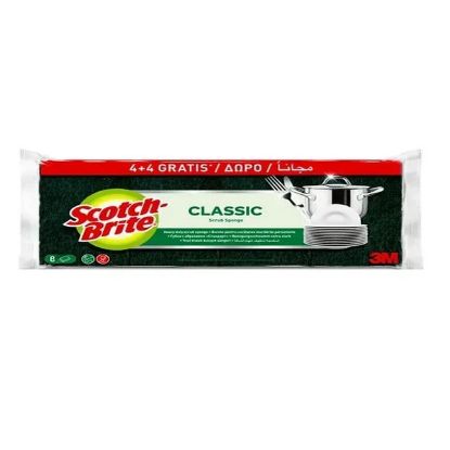 Picture of 3M Scotch Brite Scrub Sponge(4'S+4'S)