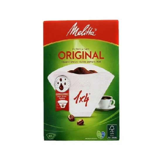 Picture of Melitta 1x4 Original Coffee Filter Paper 40's
