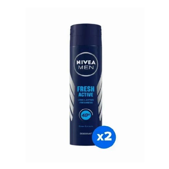 Picture of Nivea Deodorant Spray Fresh Men 20% 2x150ml