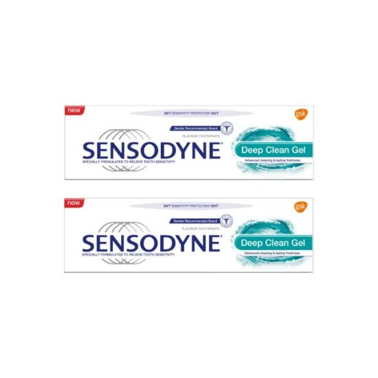 Picture of Sensodyne Toothpaste Deep Clean Gel 1+1Free 75ml
