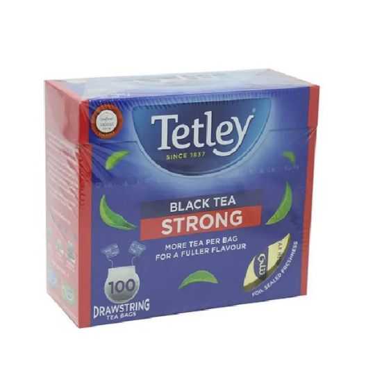 Picture of Tetley Black Tea Strong 100's Drawstring Tea Bags 220gm