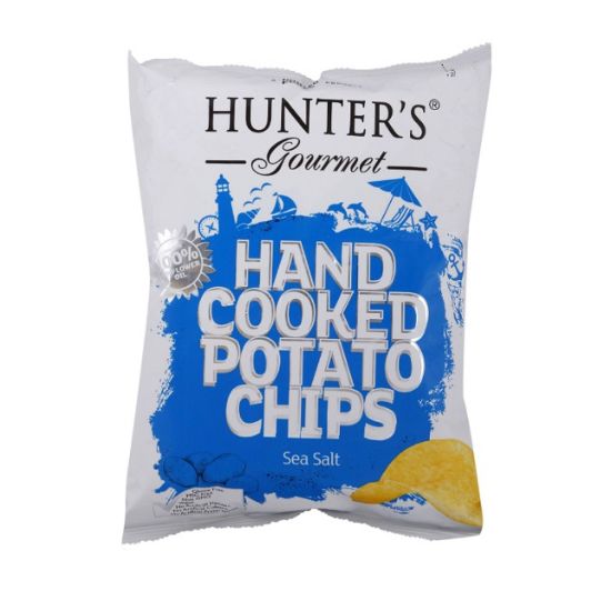 Picture of Hunter Gourmet Hand Cooked Potato Chips Sea Salt 125gm