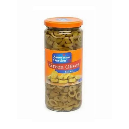 Picture of American Garden Green Olives Sliced 450gm