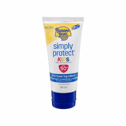 Picture of Banana Boat Simply Protect Kids Lotion Sunscreen With SPF50+ 90ml