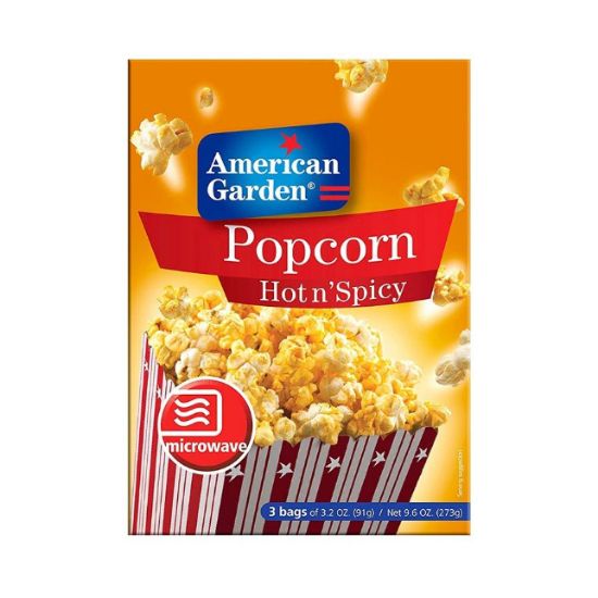 Picture of American Garden Microwave Popcorn Hot & Spicy 3.2oz