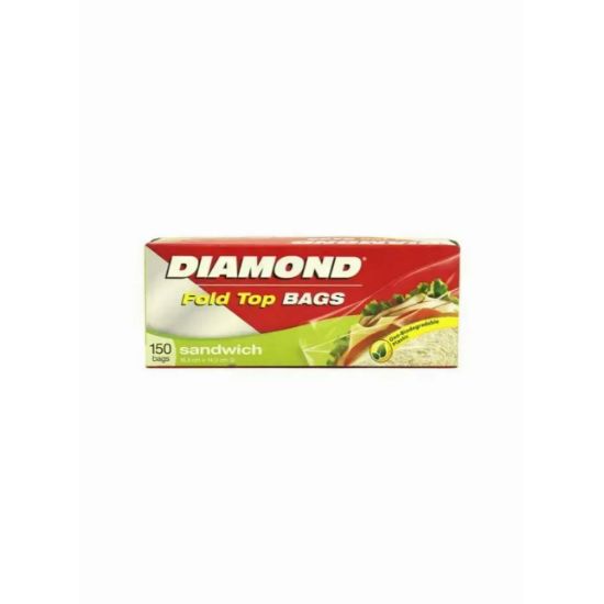 Picture of Diamond Sandwich Top Fold Bags 150's