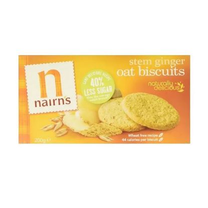 Picture of Nairn's Stem Ginger Oat Biscuits 200gm