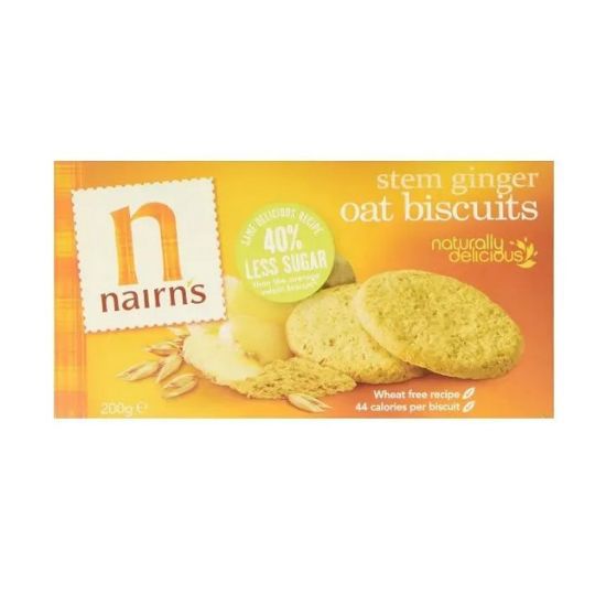 Picture of Nairn's Stem Ginger Oat Biscuits 200gm