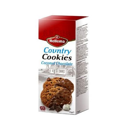 Picture of Hellema Country Country Cookies Coconut Chocolate 75gm