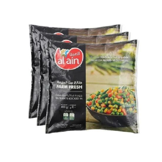 Picture of Al Ain Frozen Mixed Vegetable 3x400gm
