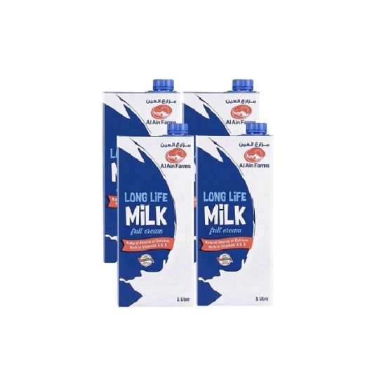 Picture of Al Ain Long Life Full Cream Milk, 4x1ltr