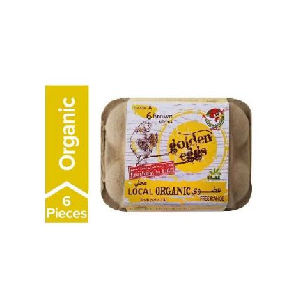 Picture of Al Jazira Local Organic Golden Eggs Free Range Brown 6pc