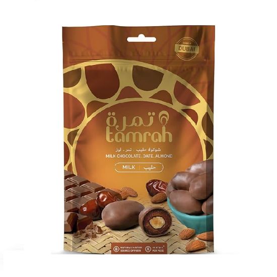 Picture of Tamrah Milk Chocolate Date Almond 100gm