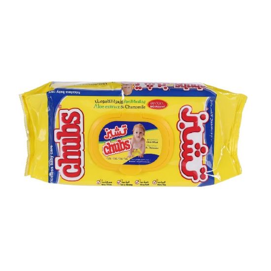 Picture of Chubs Baby Wipes Aloe Extract & Chamomile 40's