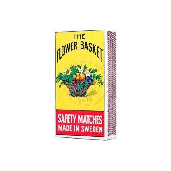 Picture of Flower Basket Safety Match Box Large 120's