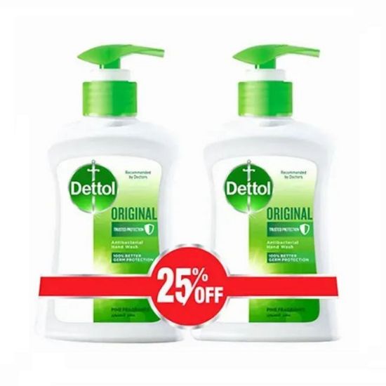 Picture of Dettol Hand Wash Original 25% 2x200ml