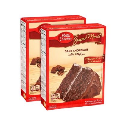 Picture of Betty Crocker Dark Chocolate Cake Mix 2x510gm
