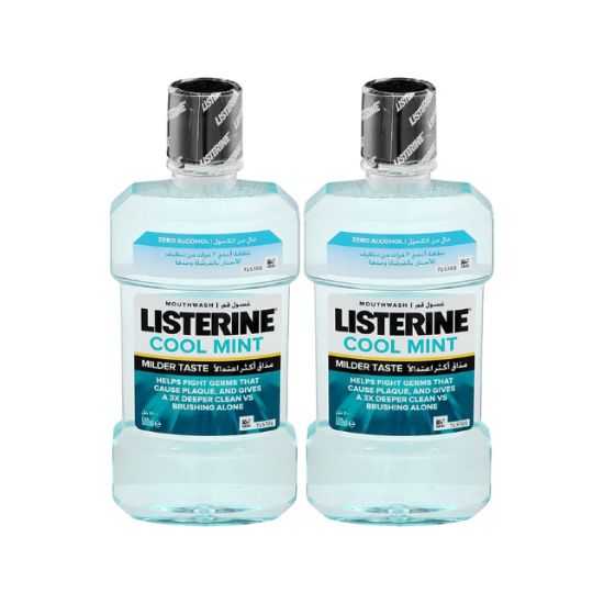 Picture of Listerine Mouthwash Zero Alcohol 2x500ml