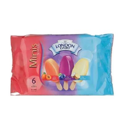 Picture of London Dairy Mini Stick Sorbets 6x50ml