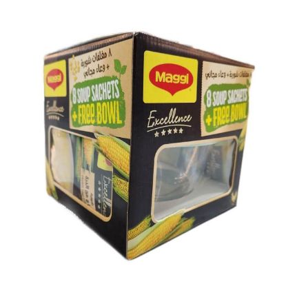 Picture of Maggi Soup Chicken with Corn 8x47gm + Bowl