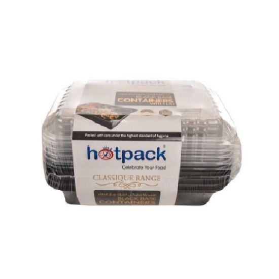 Picture of Hotpack Microwave Rectangular Container 28oz, Pack of 5