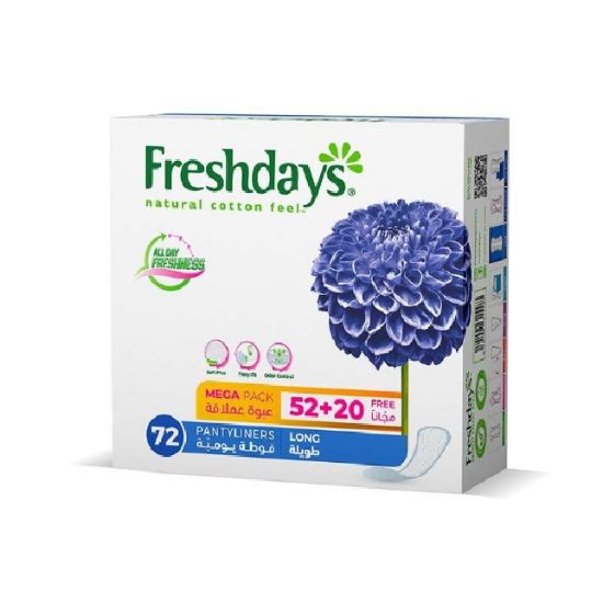 Picture of Freshdays Pantyliners Long 72's
