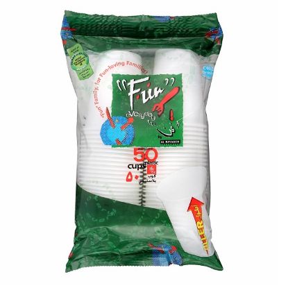 Picture of Al Bayader Plastic Cups 6oz, Pack of 50