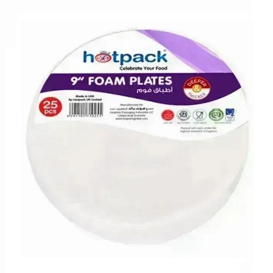 Picture of Hotpack 9"Foam Plate Round 25pcs