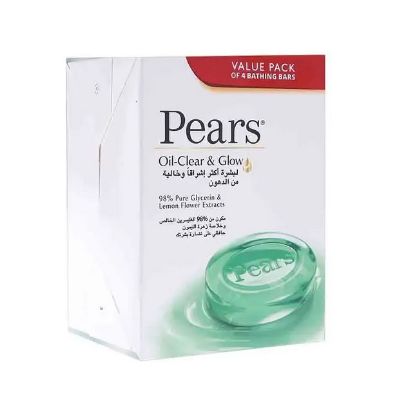 Picture of Pears Soap Oil Clear & Glow 4x125gm