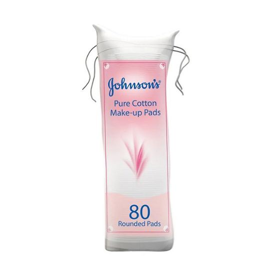 Picture of Johnson's Pure Cotton Make Up Pads 80 Rounded Pads