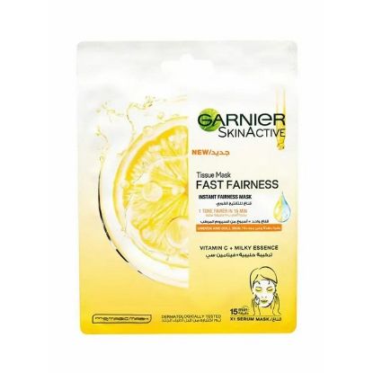Picture of Garnier Skinactive Tissue Face Mask Fast Fairness Orange 1's