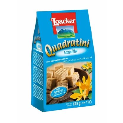 Picture of Loacker Quadratini Vanilla Wafer Cookies 125gm