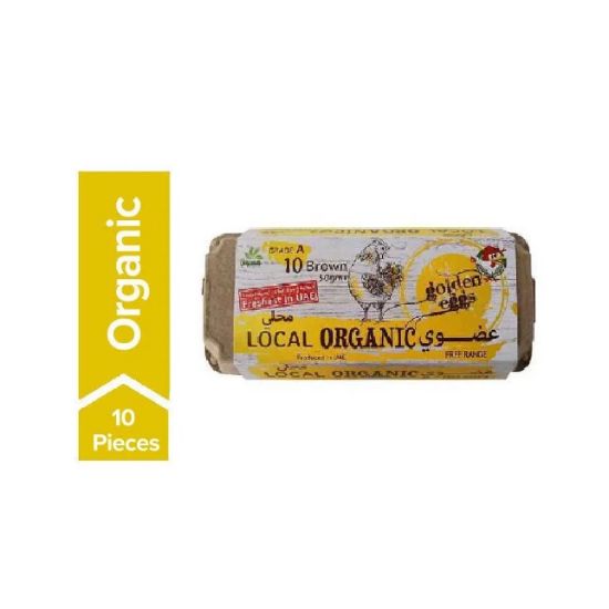 Picture of Al Jazira Local Organic Golden Eggs Free Range Brown 10pc