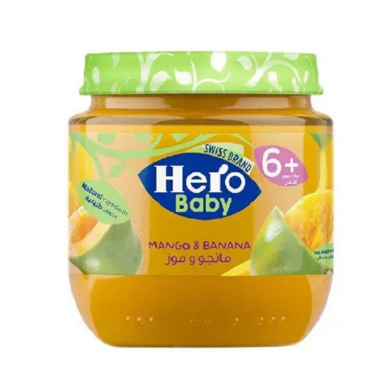 Picture of Hero Baby Banana & Mango Cereals 6+ Months 130gm