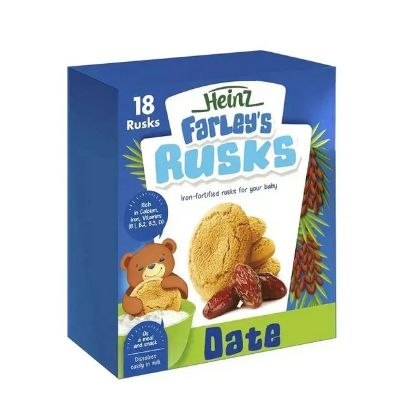Picture of Heinz Farley's Baby Food 18 Dates Rusks From 6 Months 300gm