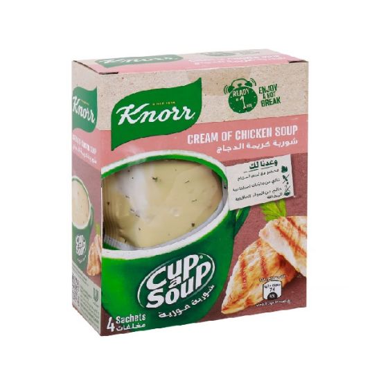 Picture of Knorr Cup A Cream Of Chicken Soup, 4 x 18gm